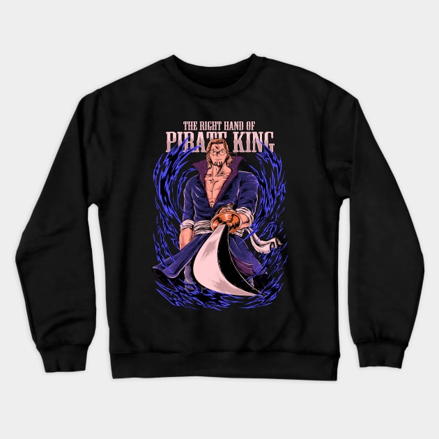 The Right Hand of Pirate King anime Crewneck Sweatshirt by mazyoy